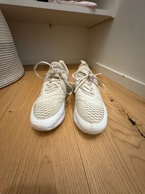 Nike Air Max 270 Cream and White Trainers